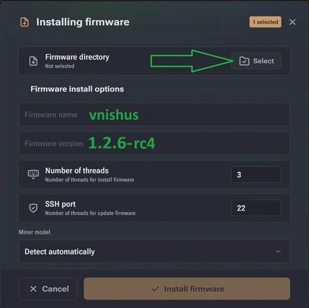 Steps to Install Vnish Firmware 9