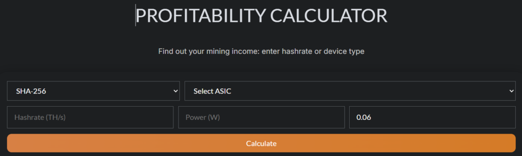 Profitability Calculator