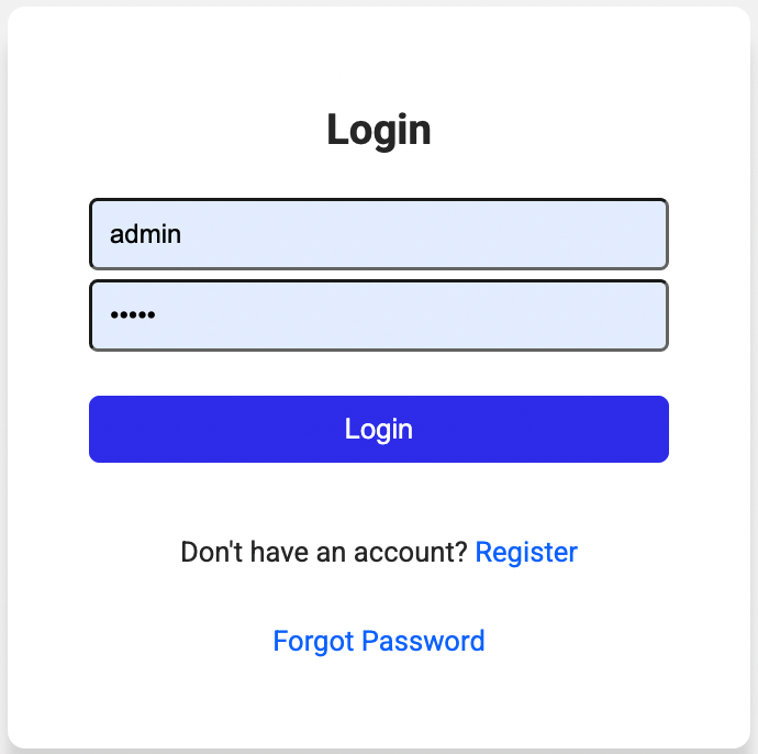 login white
