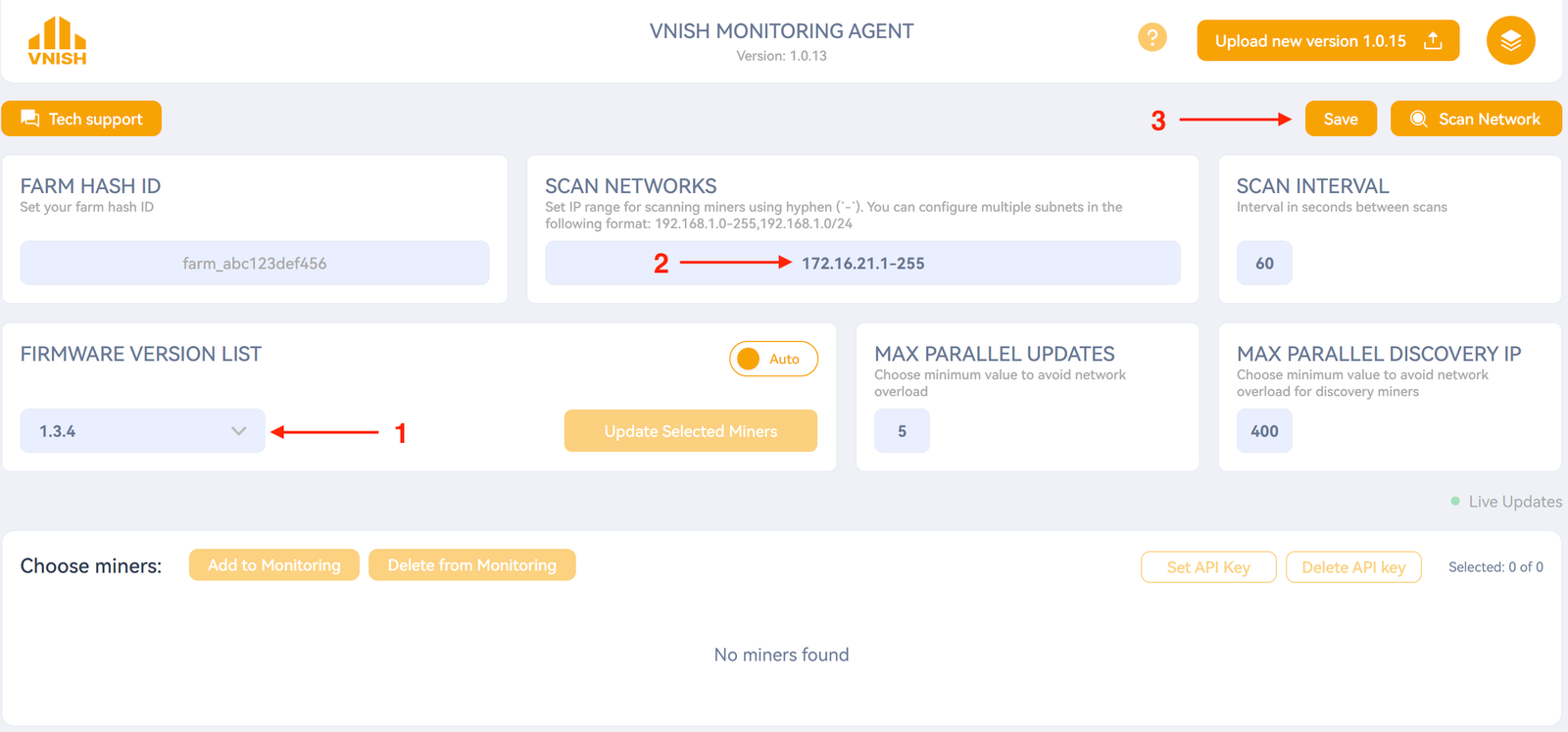 Update Vnish Firmware using Agent 7 1